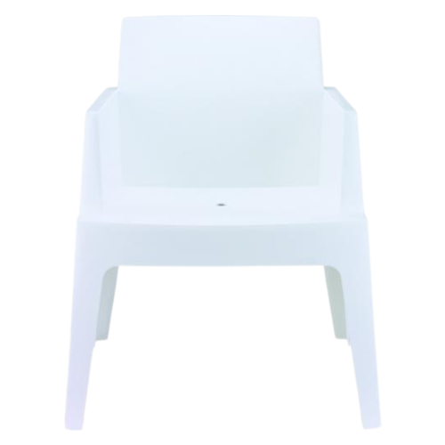 Fauteuil design blanc polypropylène