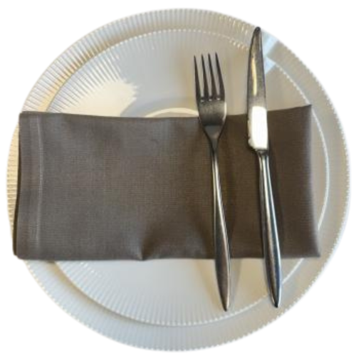 Serviette Châtaigne Polycoton 