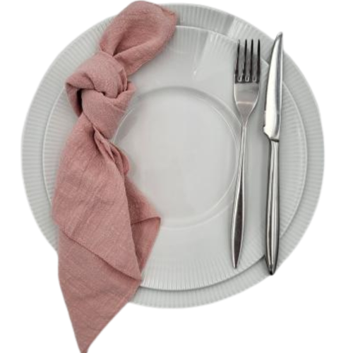 Serviette gaze de coton Rose 