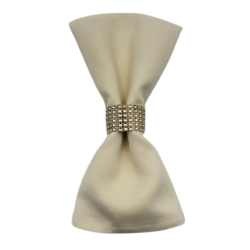 Rond de serviette strass doré