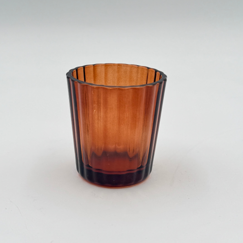 Photophore ambré strié