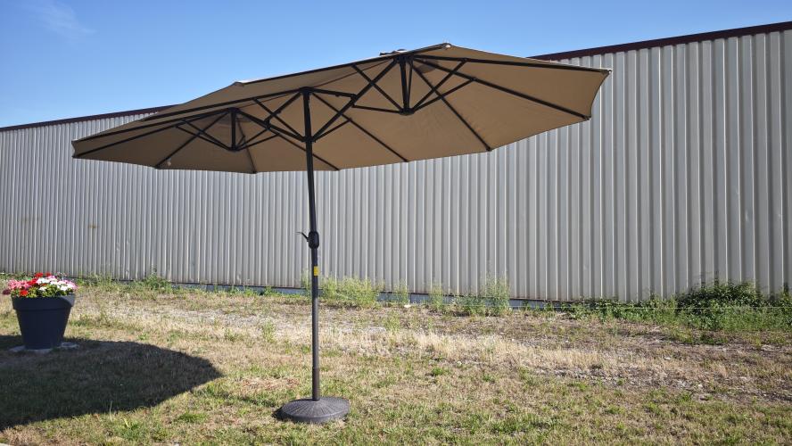 Double Parasol + pied de lestage (25kgs)
