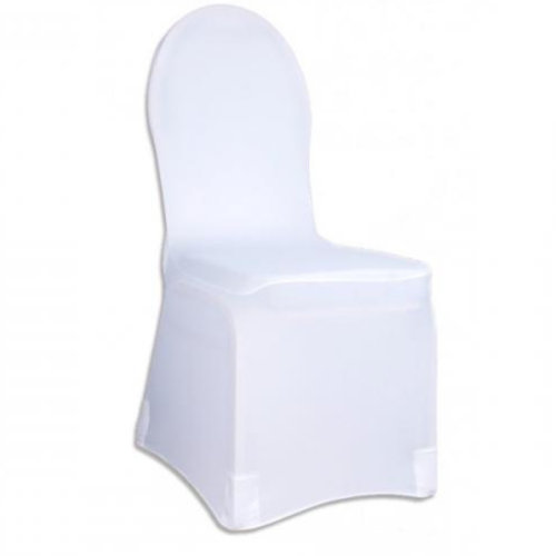 Housse lycra blanche adaptée pour chaise de luxe