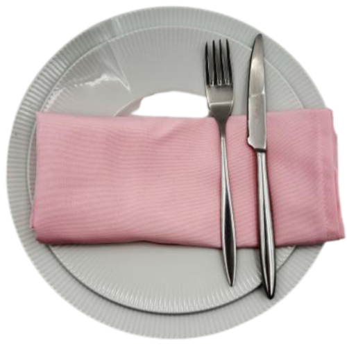 Serviette rose